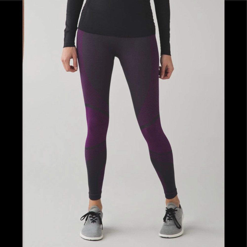 Lululemon About That Base Tight BLACK VIOLET SZ 6